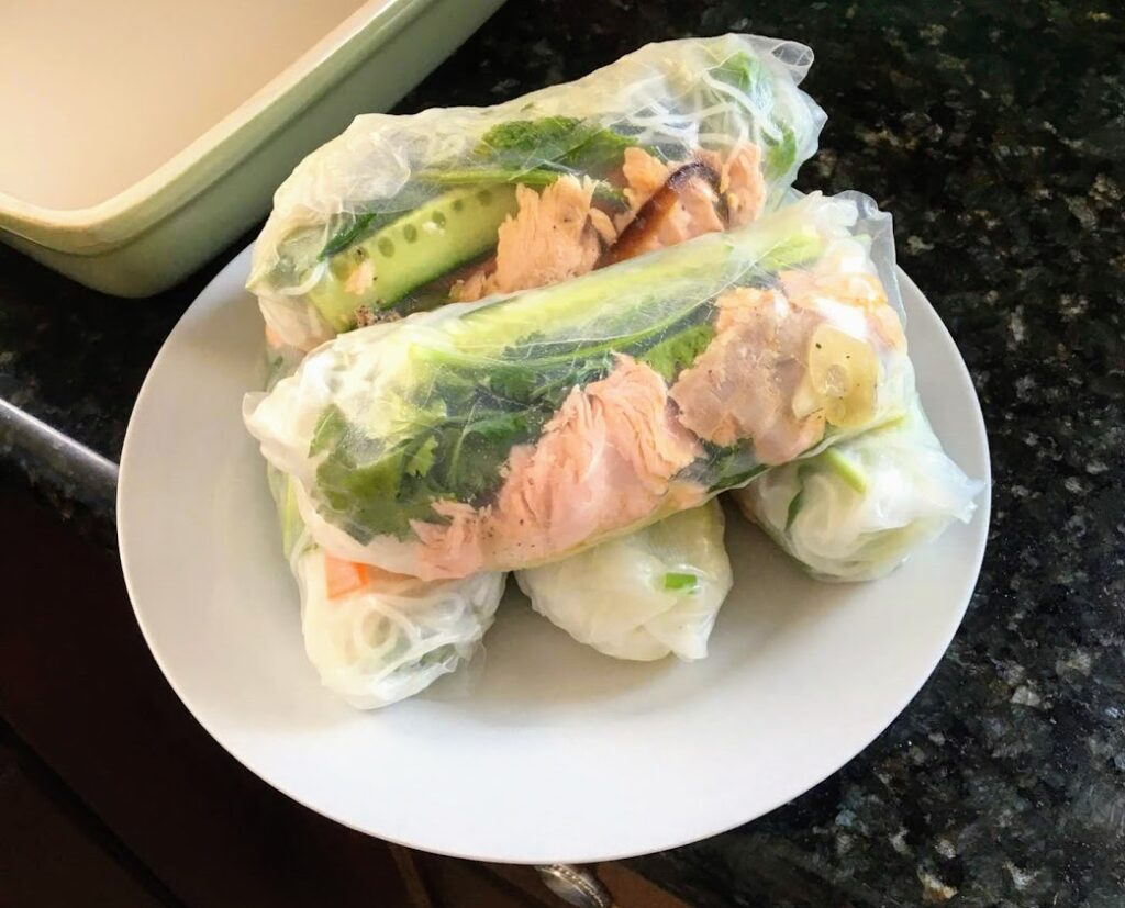 Salmon Salad Rolls