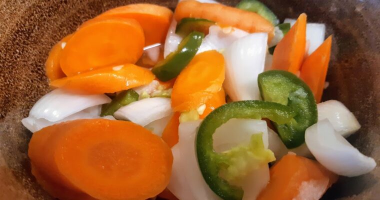 One-day Mexican Pickled Vegetables