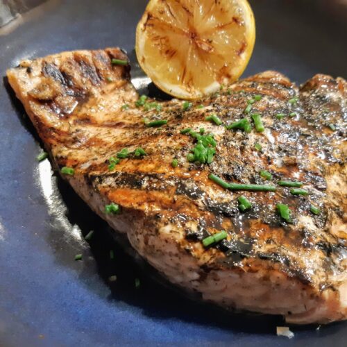 grilled lemon dill salmon