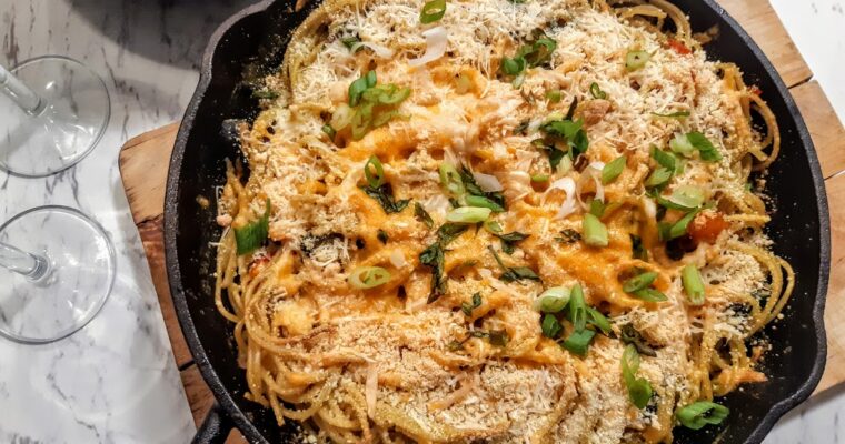 Cheesy Curry Cream Baked Spaghetti