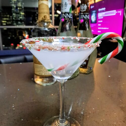 candy cane martini