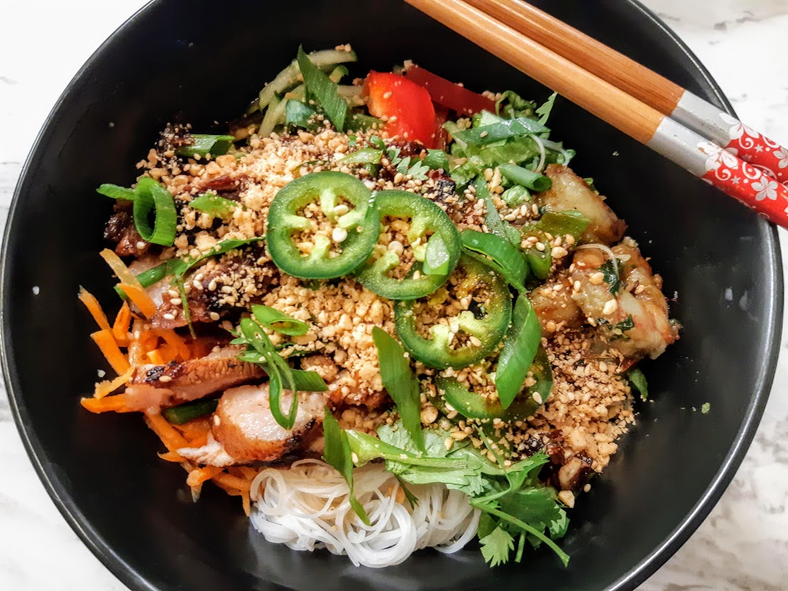 Vietnamese Vermicelli Noodle Bowl for cheaters