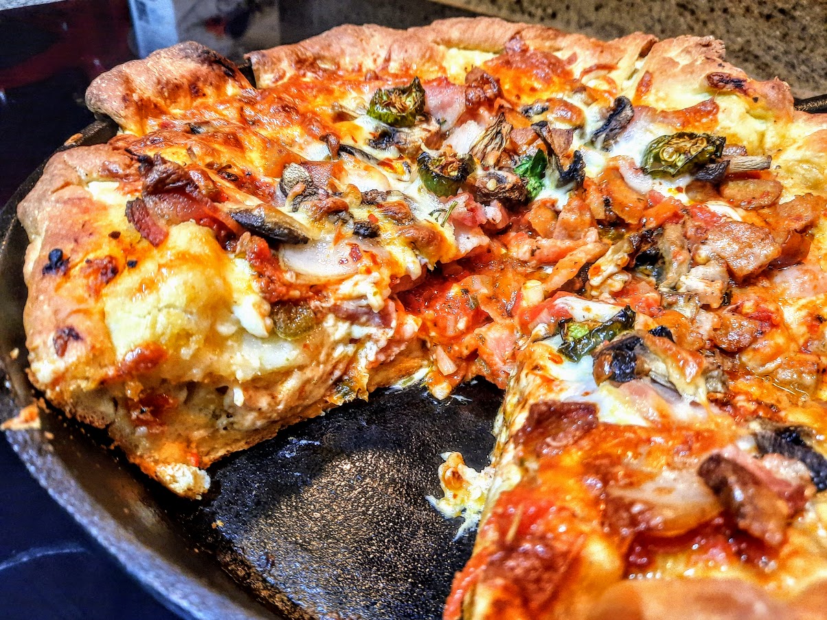 Deep-Dish Cast Iron Pizza Recipe