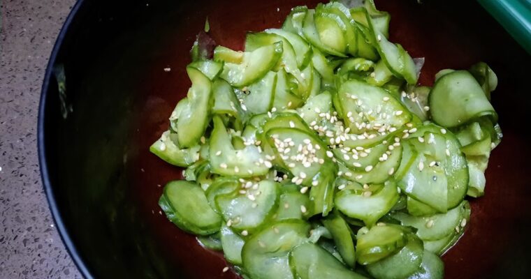 Easy Sunomono Cucumber Salad